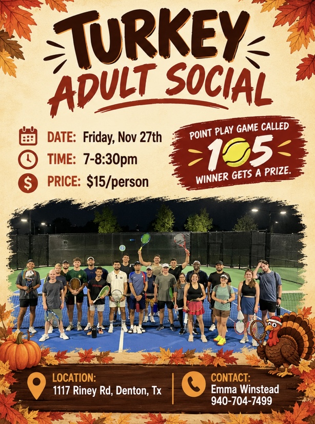 Turkey Adult Social flyer